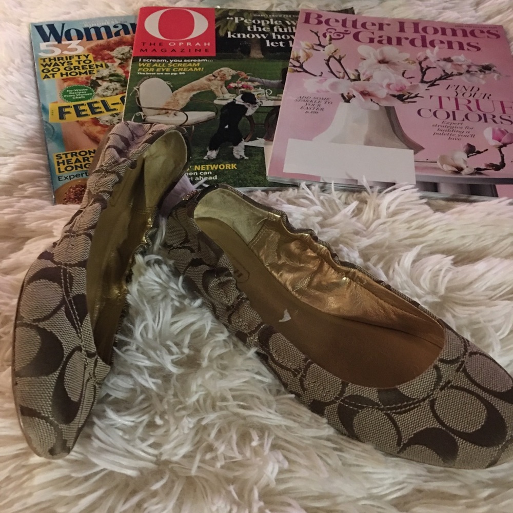 COACH-ballerina  slip on’s, SZ 5.5👗